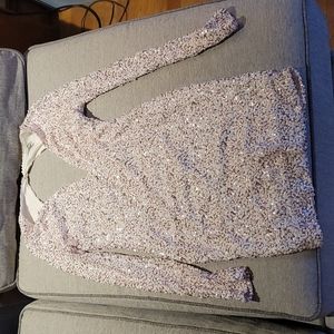 Pink sequin dress